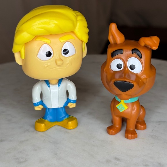 McDonalds‎ Scooby Doo Fred & Scooby Happy Meal Toy Figures Collectible - Picture 1 of 2